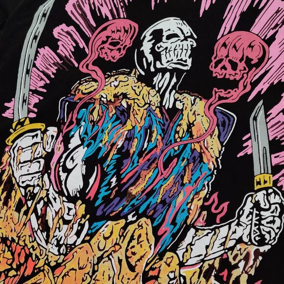 Warren Lotas Mens TShirt Size S The Demon Executioner Black Rare Graphic Print - Picture 6 of 16